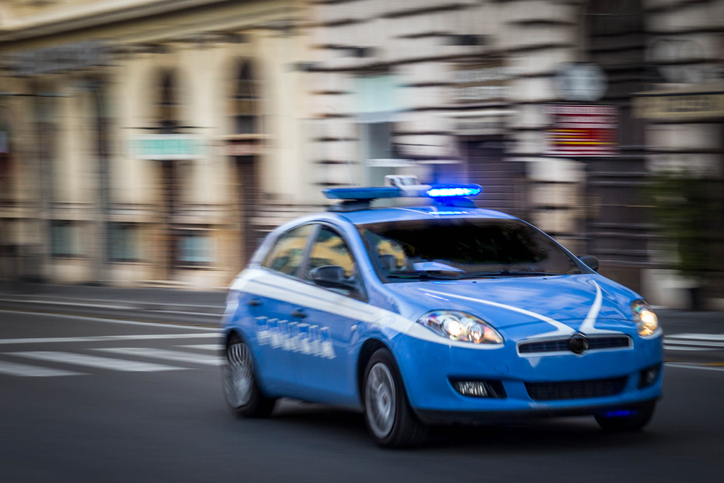 Police Chase through the streets of Rome