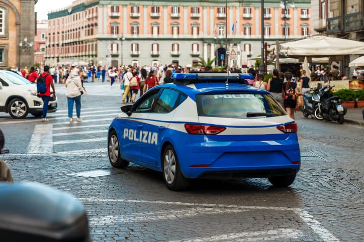 Police car patrol