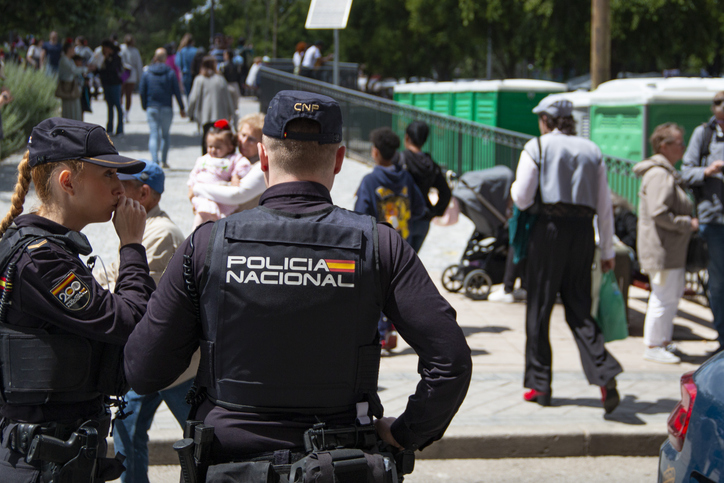 Police officers on the streets working