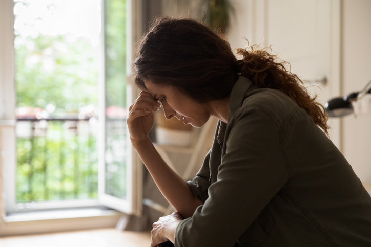 frustrated young woman