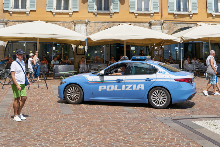 Police presence for public safety in the popular resort of Riva del Garda