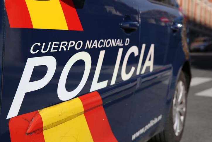 A Spanish police car